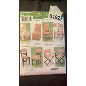 Simplicity 5952 Chair Covers Sewing Pattern Cut/Uncut One Size